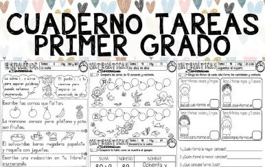 Cuaderno de Tareas para Primer Grado