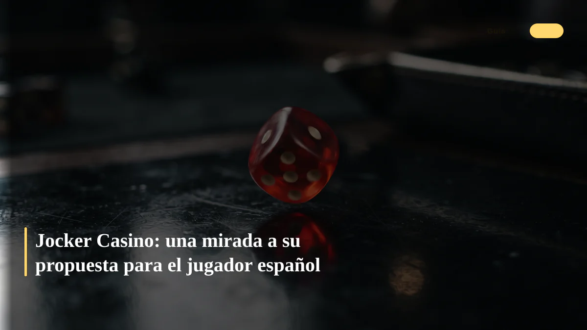 Jocker Casino: una mirada a su propuesta para el jugador español