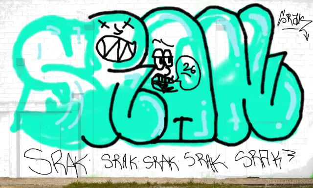 Graffiti artwork by SRAK