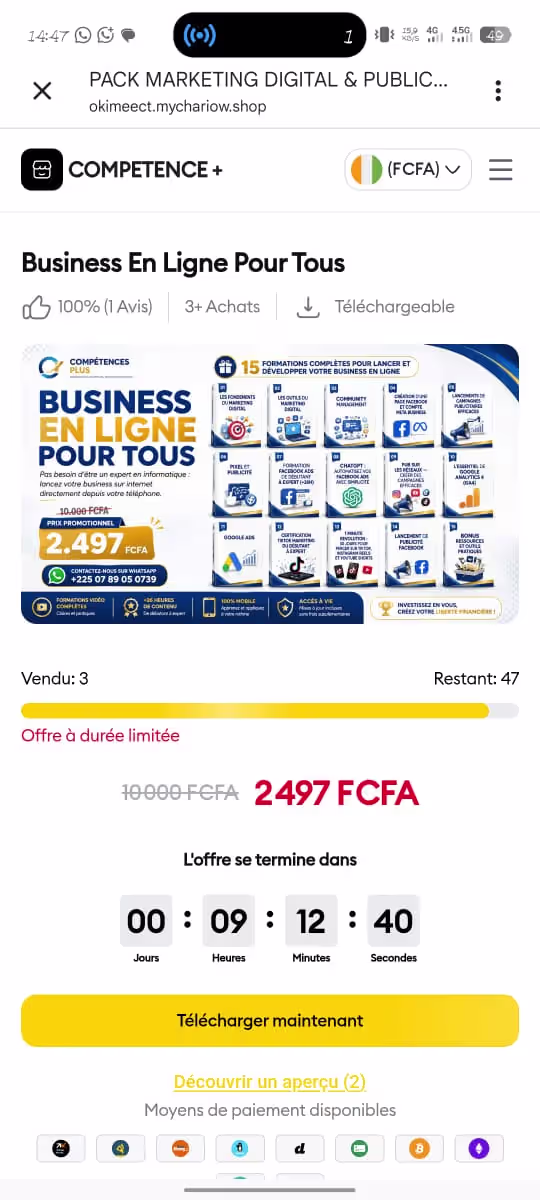 Cas 1 Page Avant