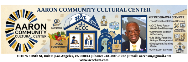 Aaron Community Cultural Center Banner