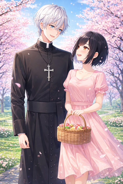 羽藤柚葉とフリューゲル神父（ホワイトデーのデート）.png