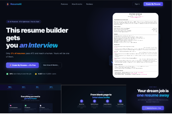AI Resume Builder with ATS Optimization