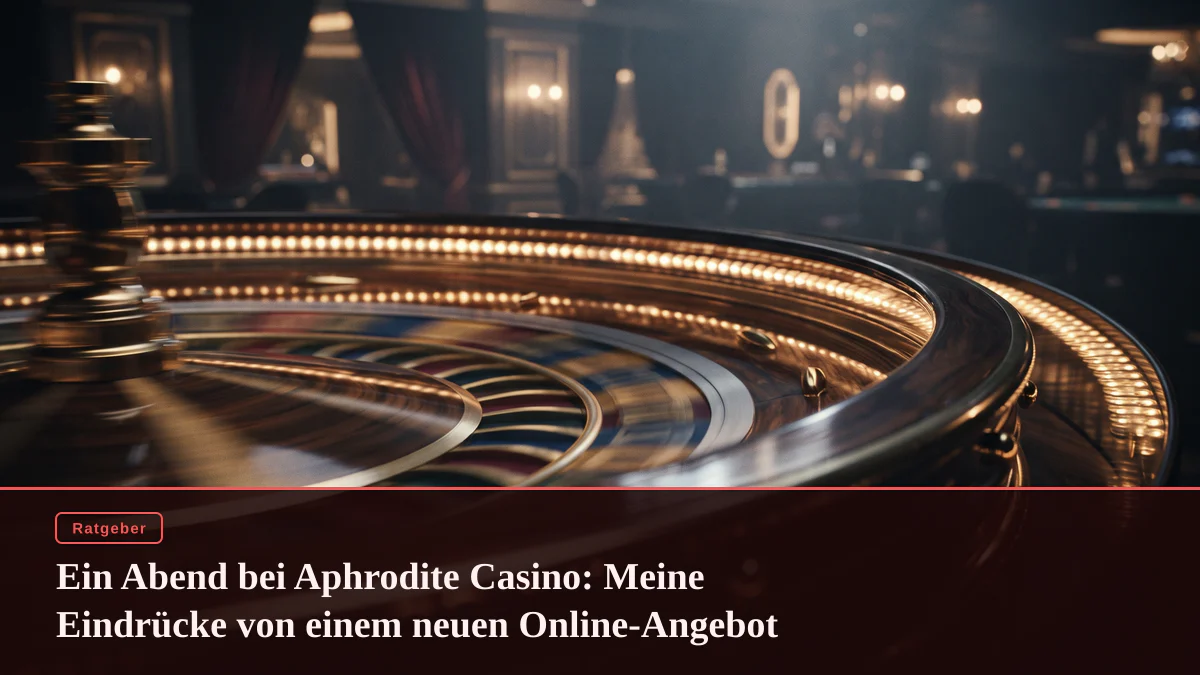 Ein Abend bei Aphrodite Casino: Meine Eindrücke von einem neuen Online-Angebot