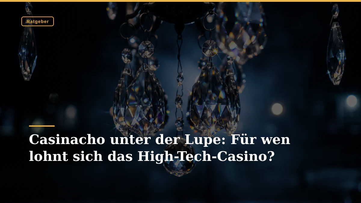 Casinacho unter der Lupe: Für wen lohnt sich das High-Tech-Casino?