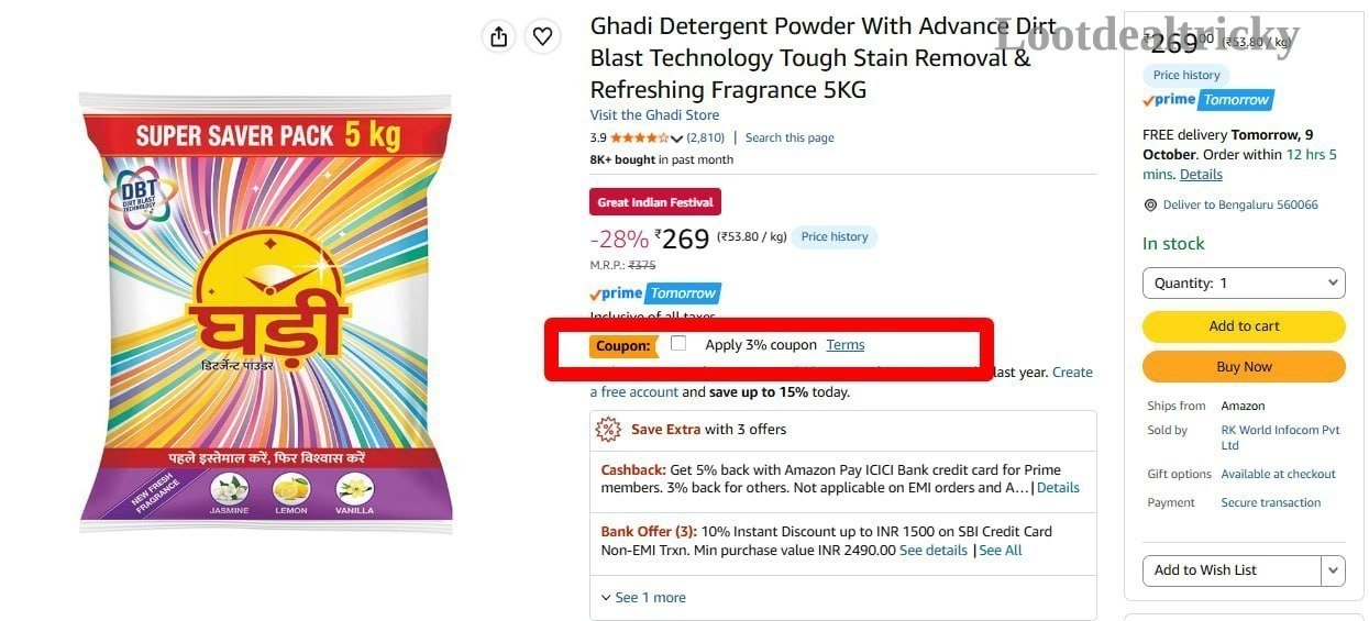Lowest Ghadi Detergent | Exclusive Sale Discount