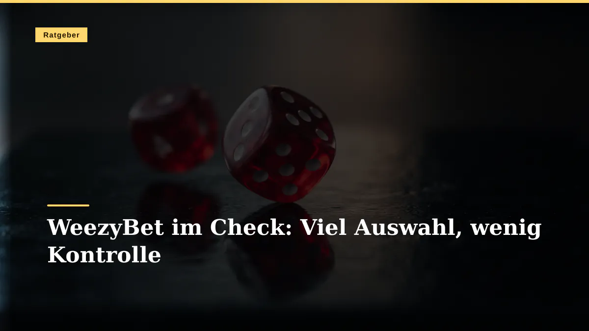 WeezyBet im Check: Viel Auswahl, wenig Kontrolle