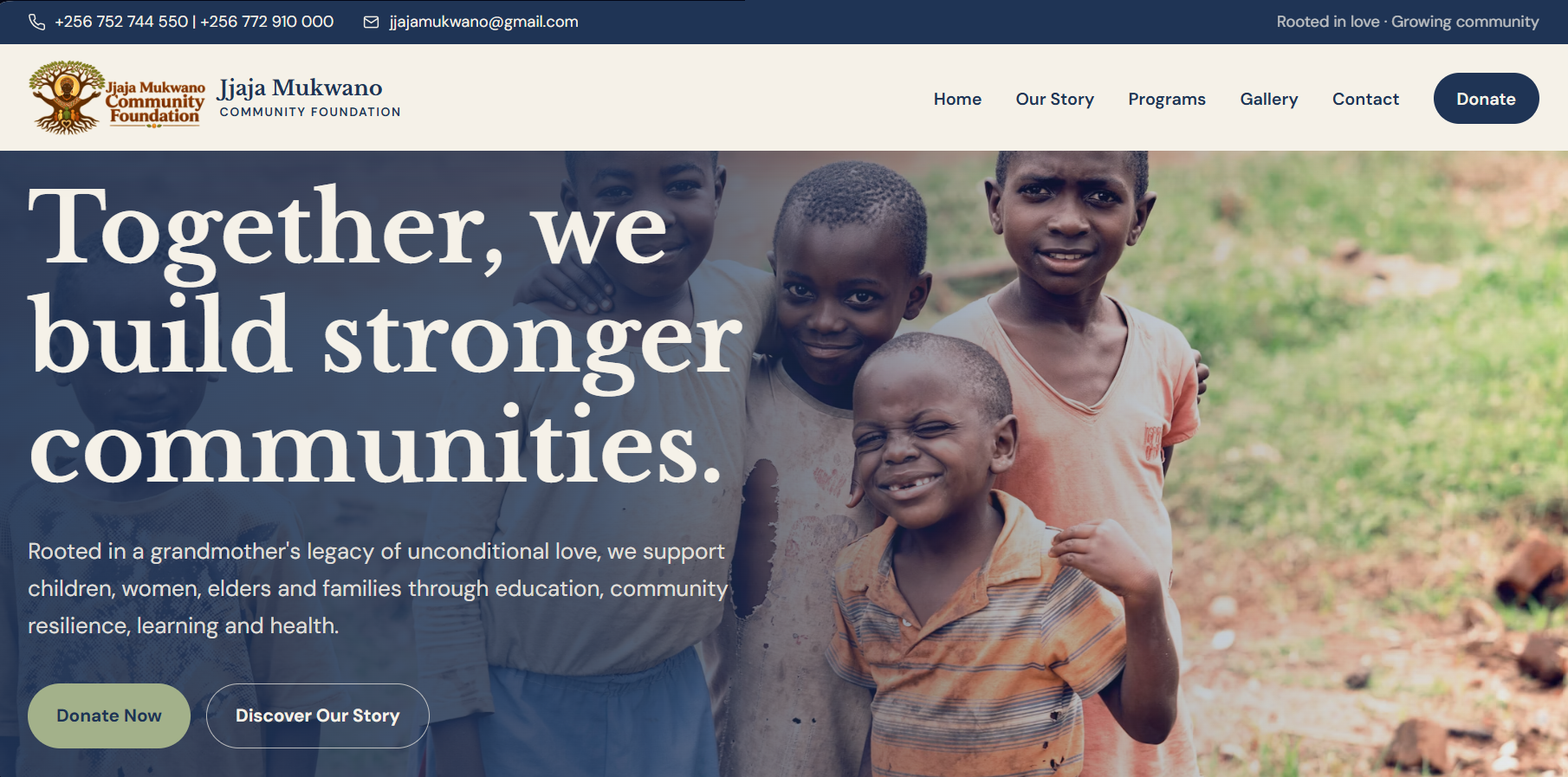 Jjaja Mukwano — Community Foundation screenshot