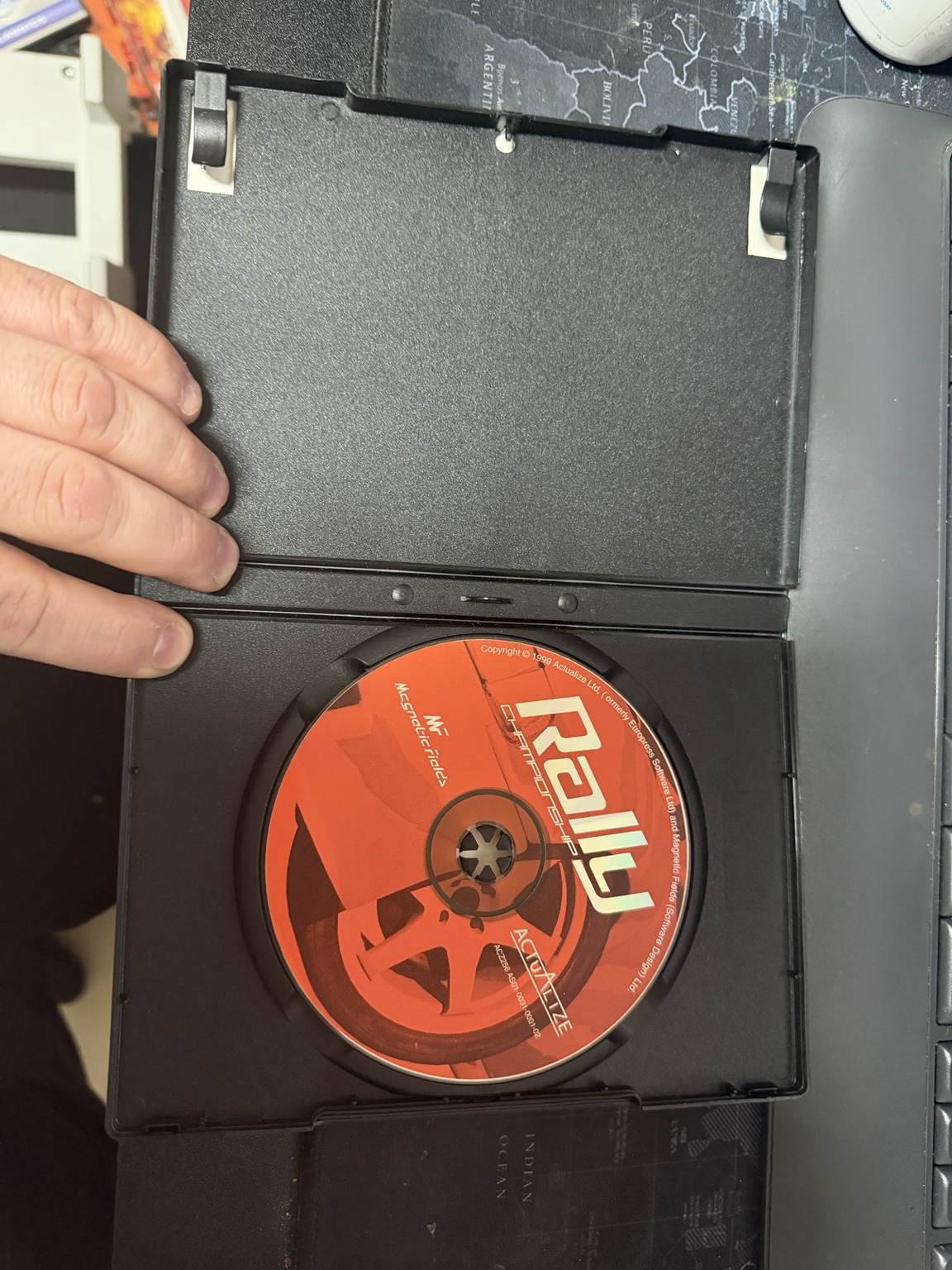 Mobil 1 Rally Championship CD inside its case