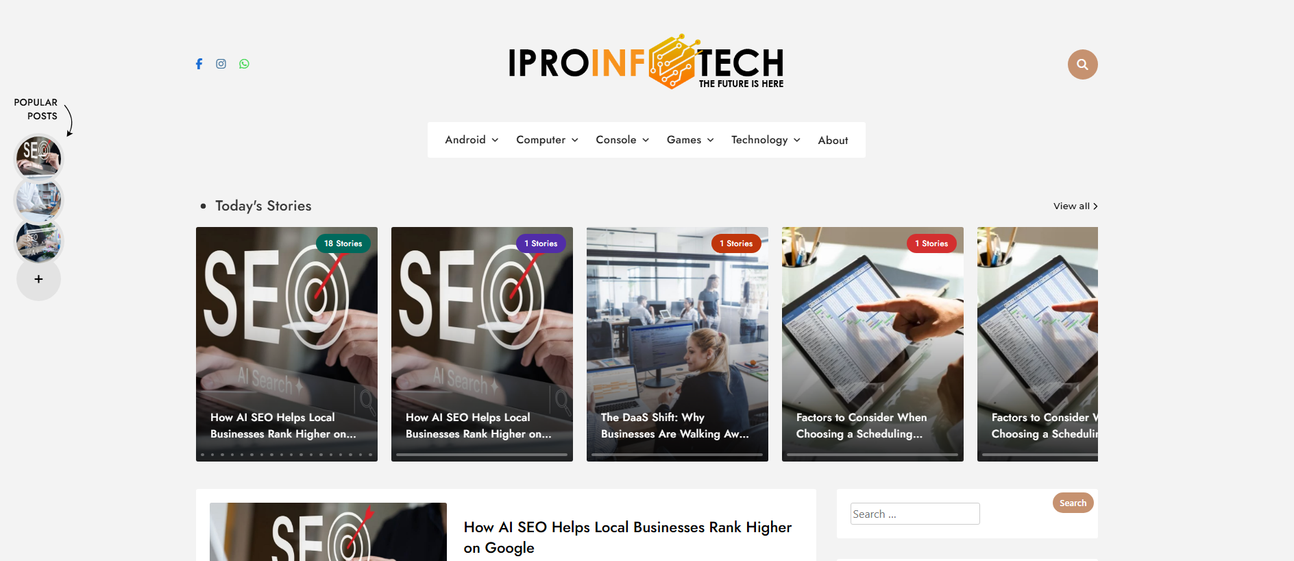 Stored capture of iproinfotech.com