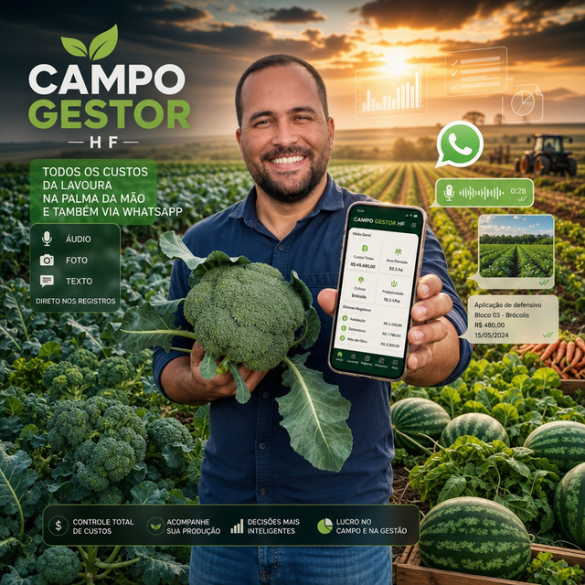 Campo Gestor HF - Plataforma de gestão hortifrutícola