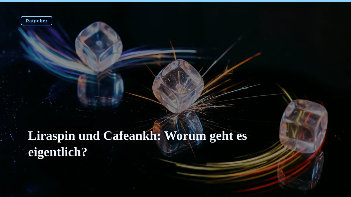 Liraspin und Cafeankh: Worum geht es eigentlich?