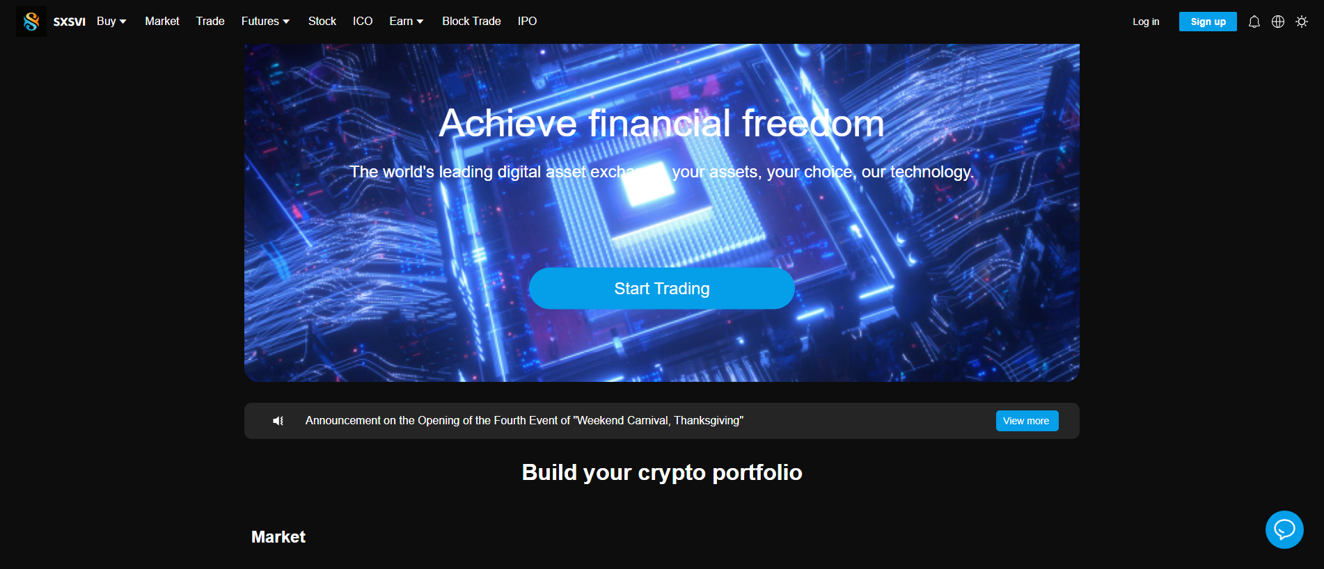 Screenshot of sxsvi.com