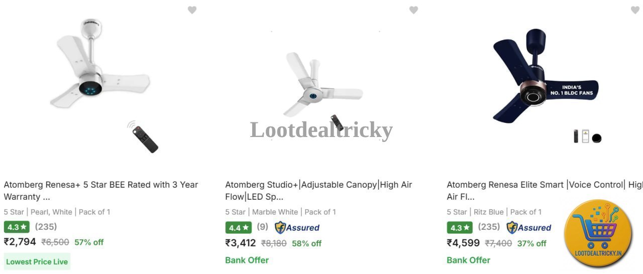 Atomberg Fans Starting – Just ₹2794 | Top Unbeatable Deal
