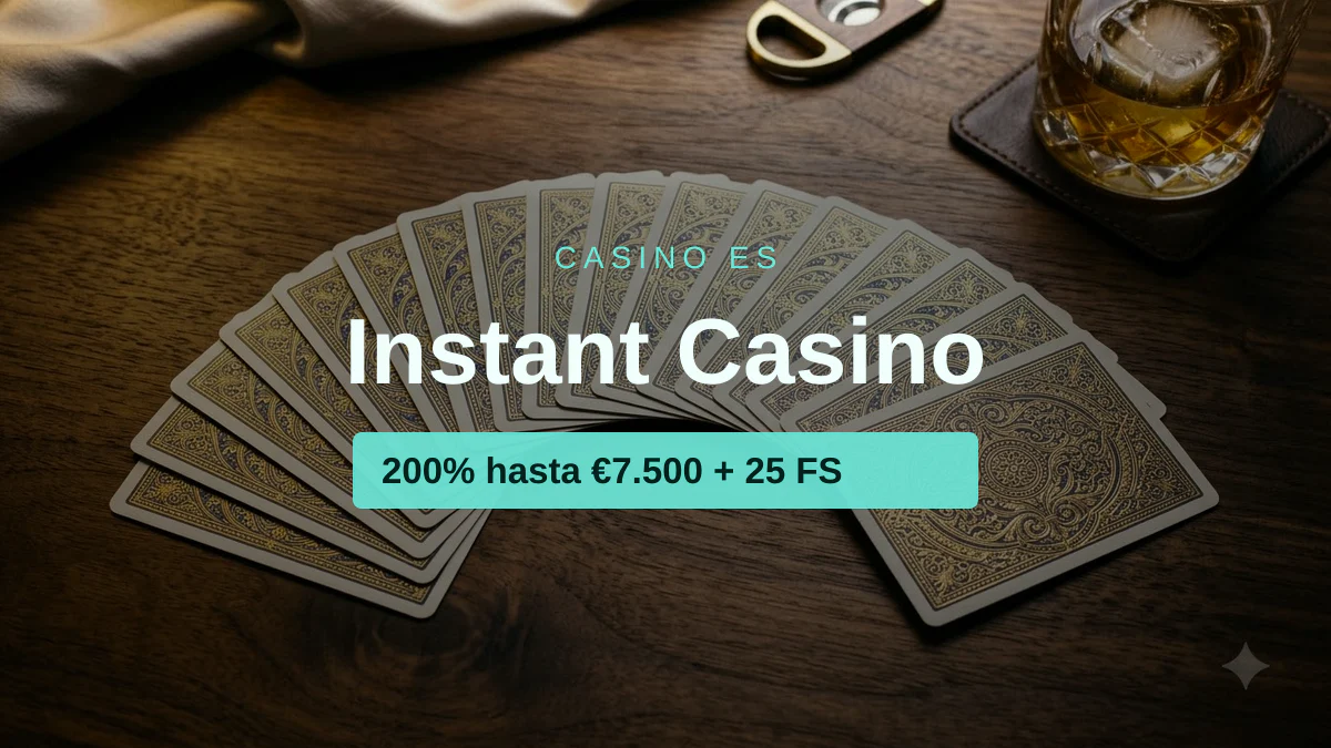 Instant Casino � bono de bienvenida 200% hasta �7.500 + 25 FS, pagos: Visa, Mastercard, Skrill, Sofort, Giropay