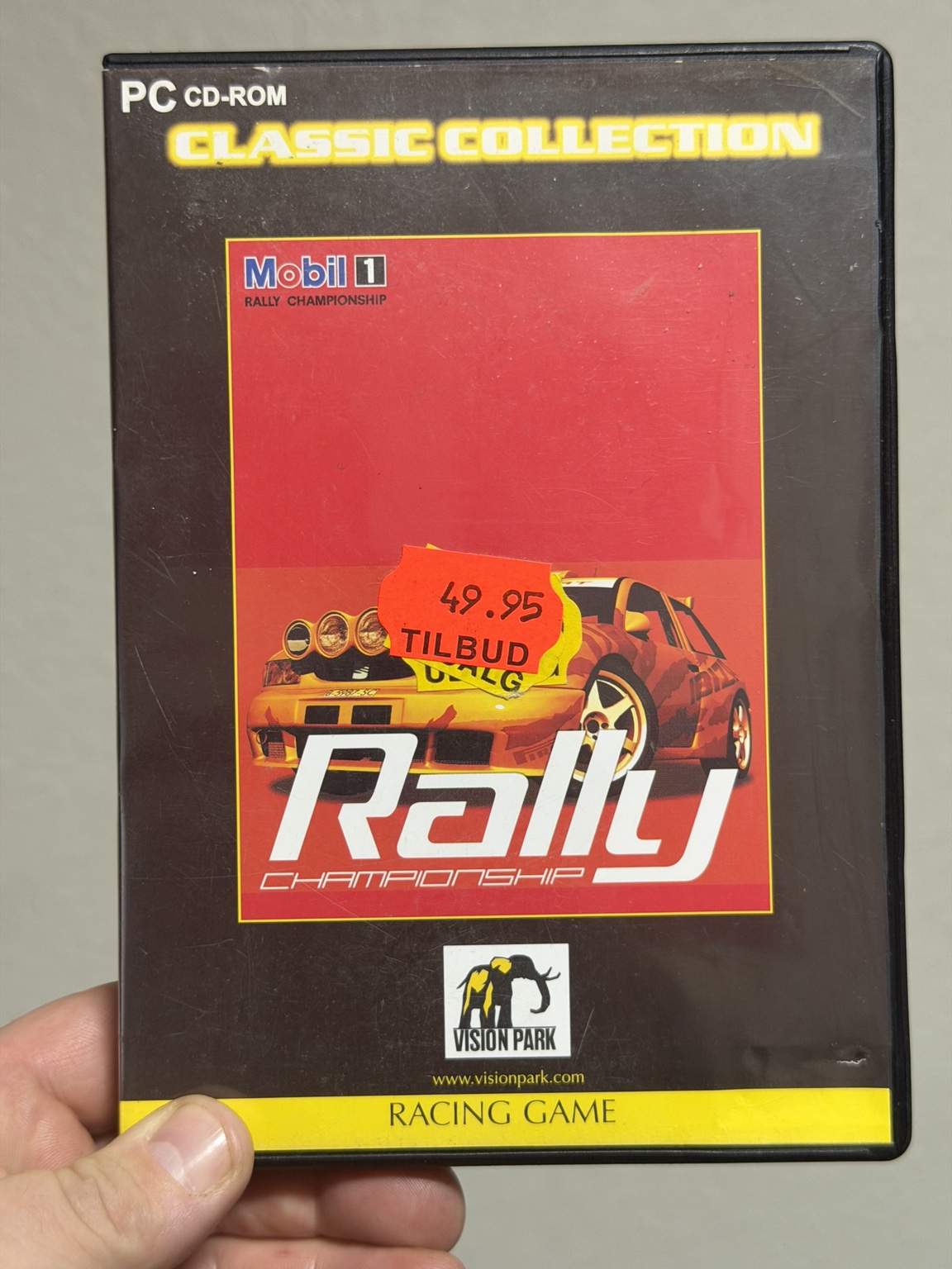 Mobil 1 Rally Championship Classic Collection front with old sale stickers