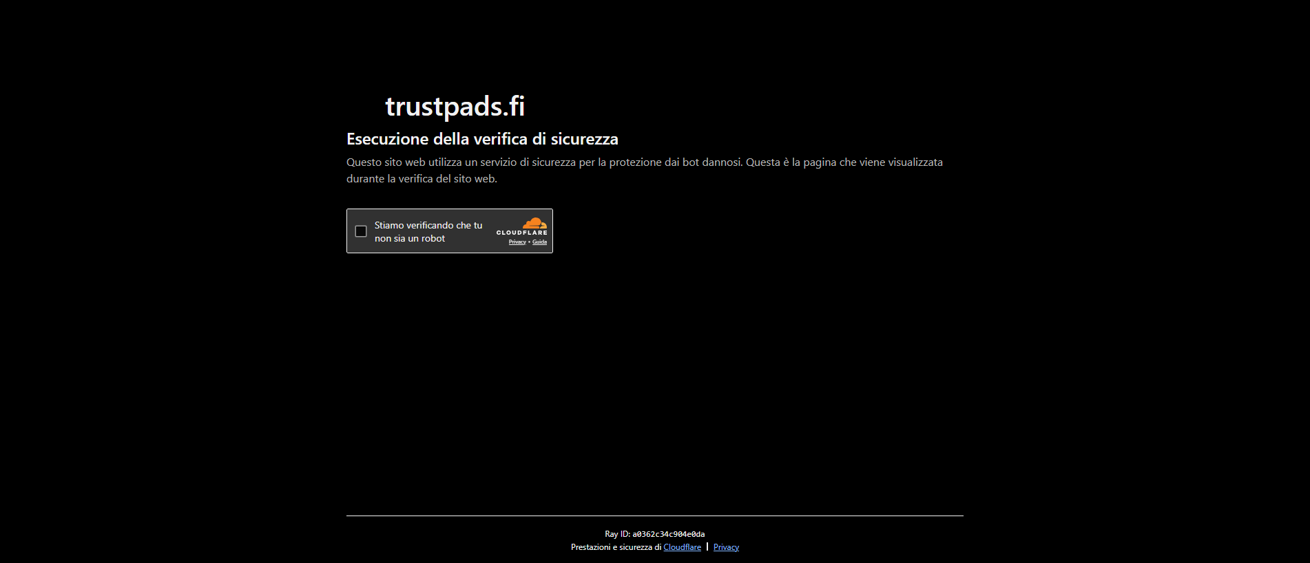 Forensic screenshot of trustpads.fi showing the phishing page layout