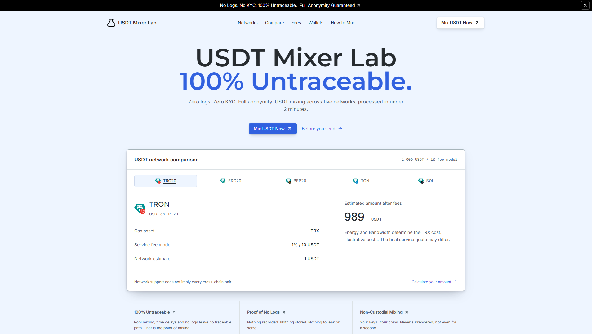 Stored capture of usdtmixerlab.com