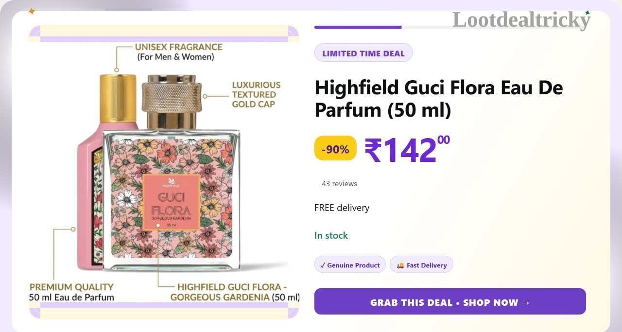highfield Guci Flora – Just ₹142 | Top Unbeatable Deal highfield Guci Flora – Just ₹142 | Top Unbeatable Deal