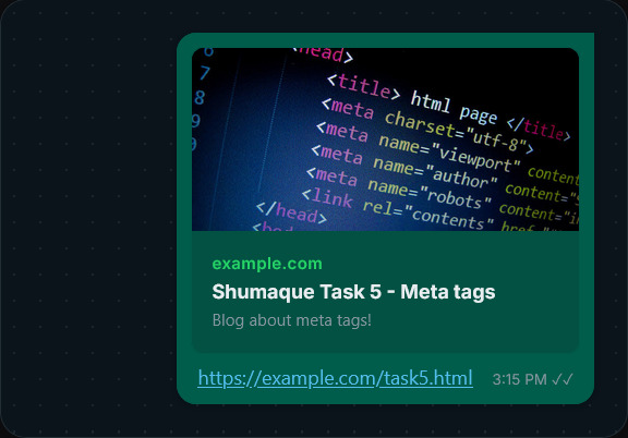 WhatsApp preview example