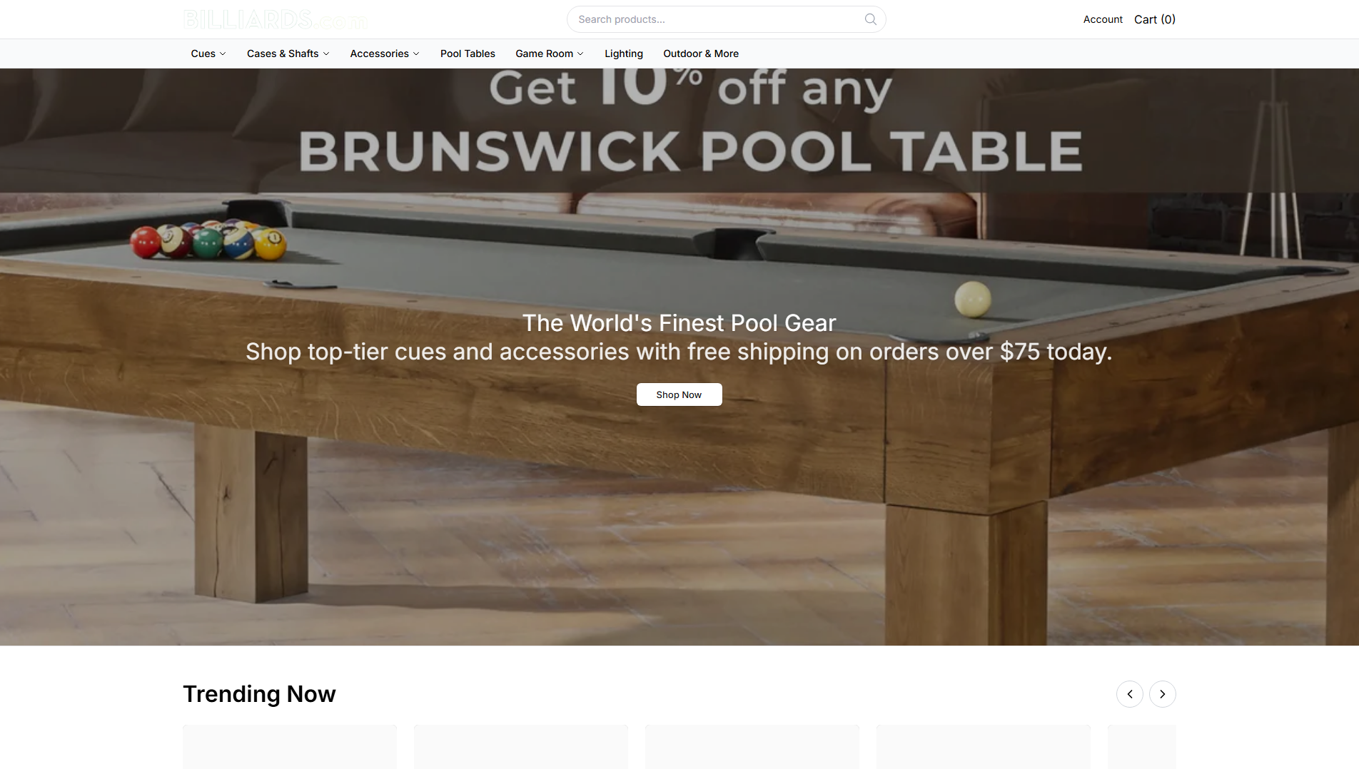 Primary capture · billiardspro.shop