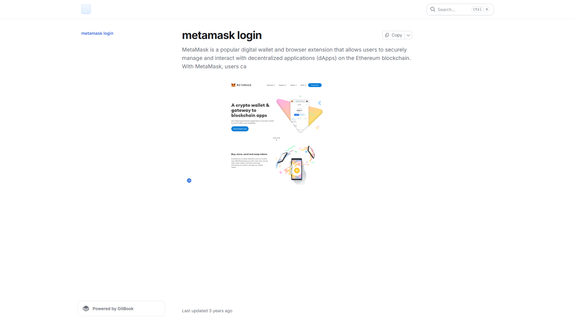 Stored capture of metamask-login-11.gitbook.io