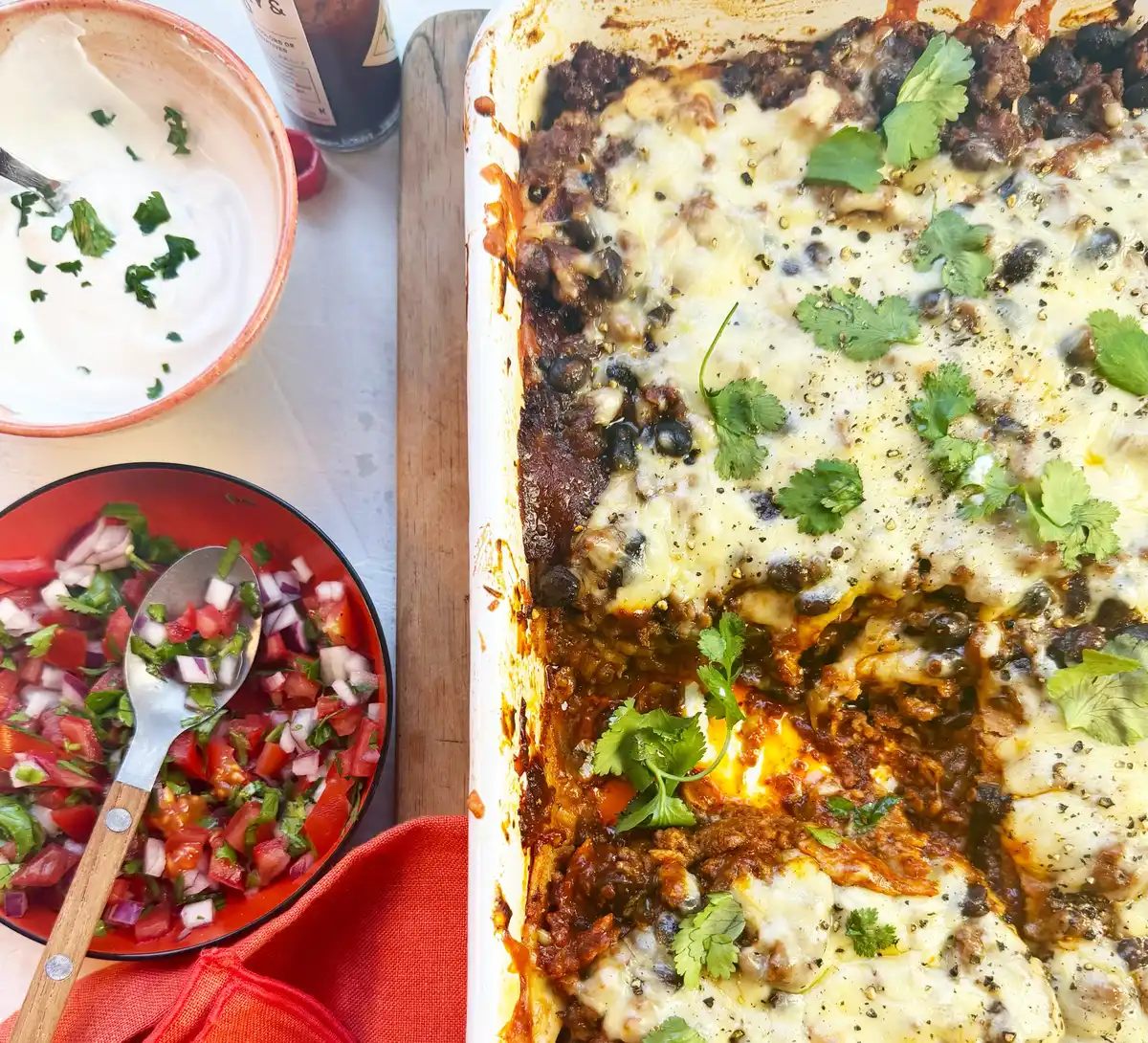 Mexican Lasagne for the Family