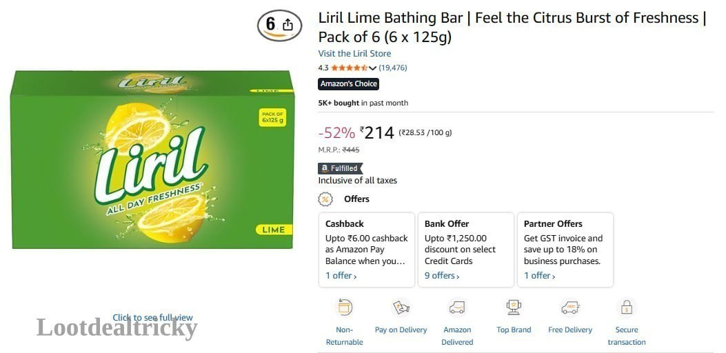 Liril Lime Bathing | Loot Deal