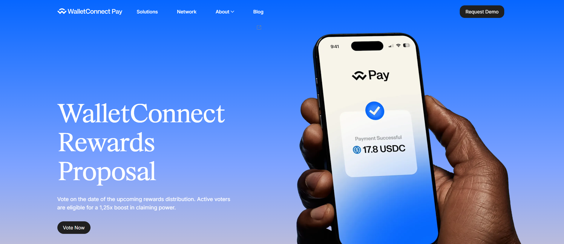 Screenshot of vote-walletconnect.xyz
