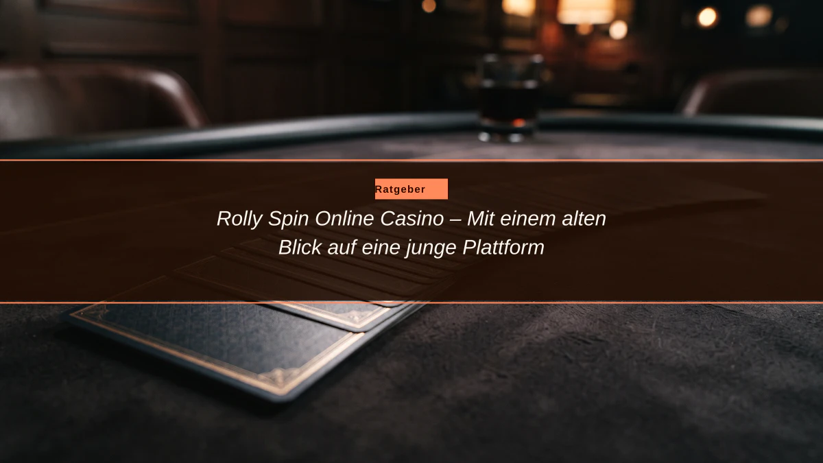Rolly Spin Online Casino – Mit einem alten Blick auf eine junge Plattform
