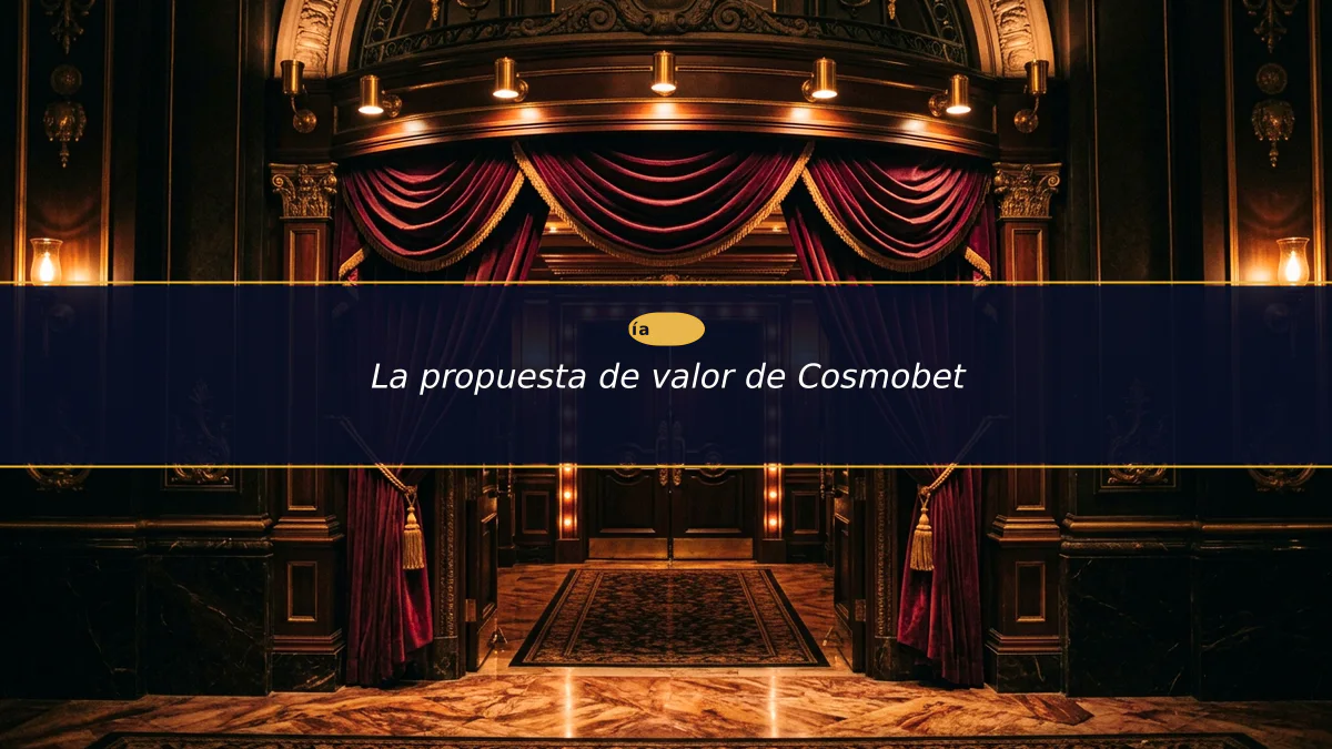 La propuesta de valor de Cosmobet