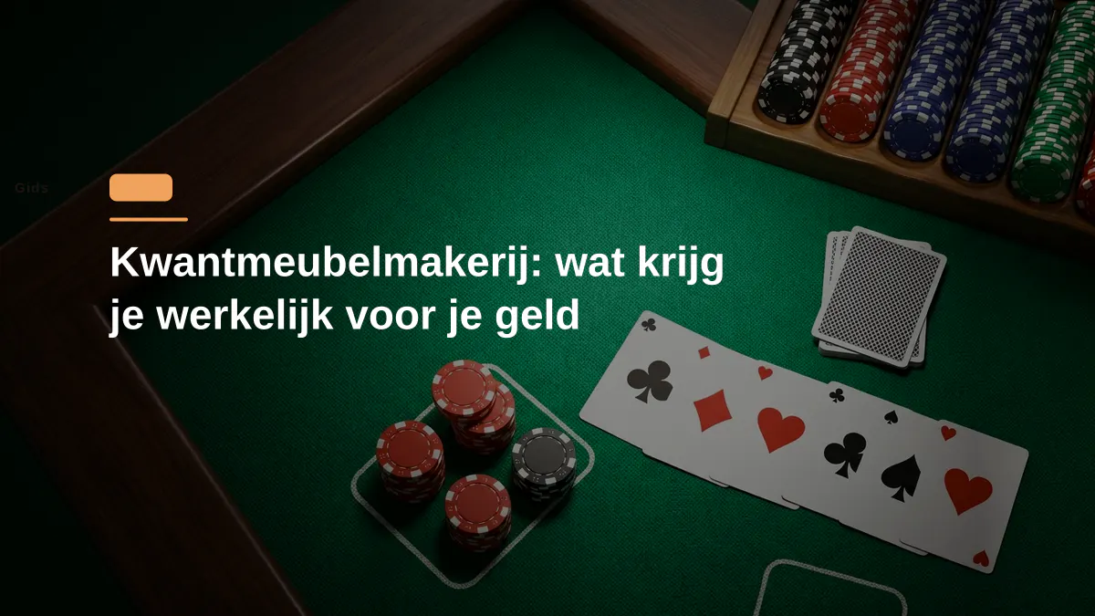 Kwantmeubelmakerij: wat krijg je werkelijk voor je geld