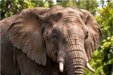 Olifant in de dierentuin