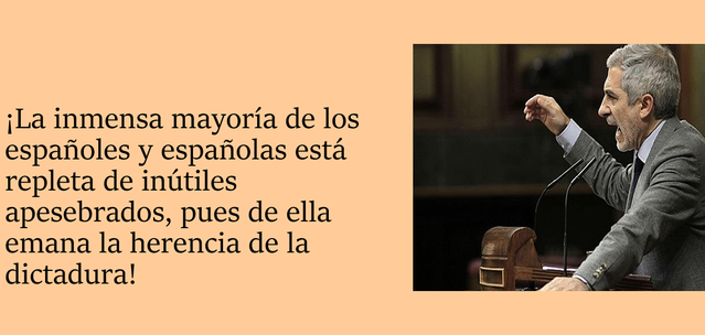 Llamazares protestando