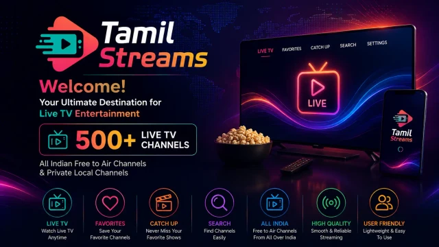 Tamil Streams app preview