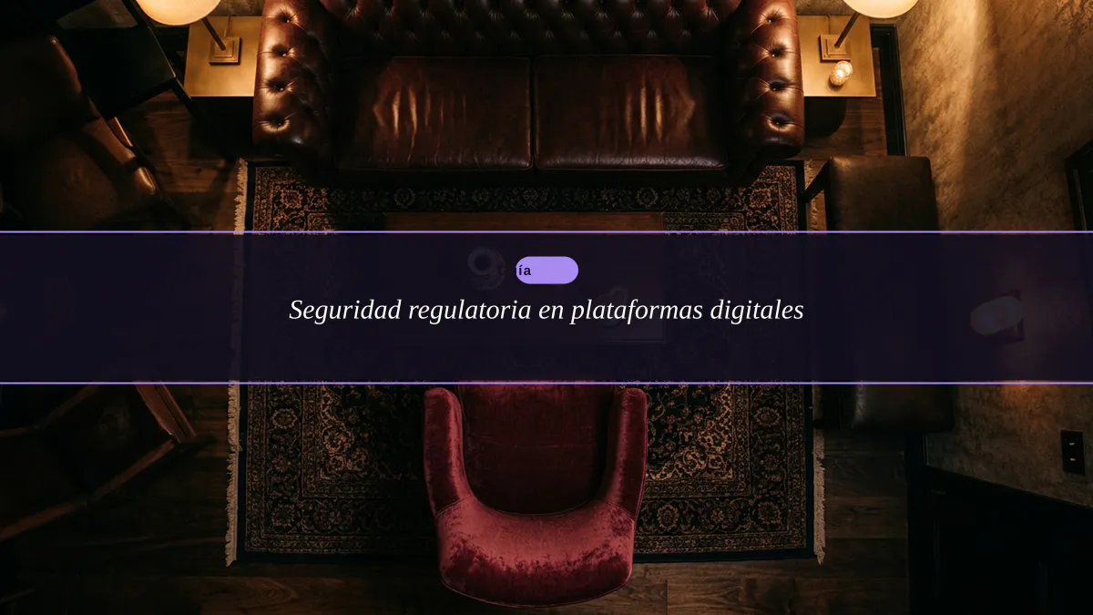 Seguridad regulatoria en plataformas digitales