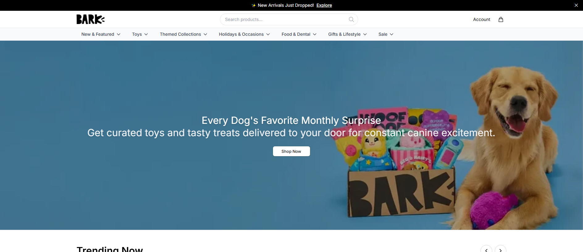 Stored capture of barkside.shop