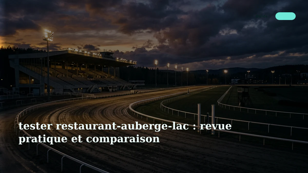 tester restaurant-auberge-lac : revue pratique et comparaison