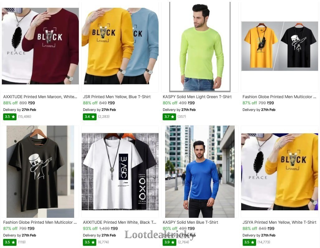 Men Fashion Loot – Best Deal Online @ ₹99 Men Fashion Loot – Best Deal Online @ ₹99