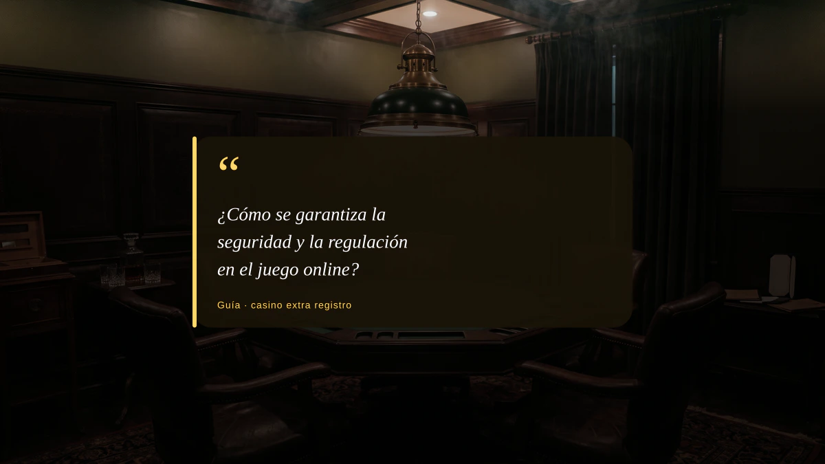 ¿Cómo se garantiza la seguridad y la regulación en el juego online?