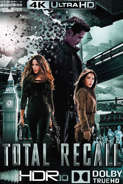Total Recall 2012, 4K, MOVIE, COVER, POSTER, BOX, FILM, ART