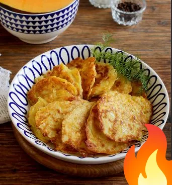 Фото Картофельные драники с тыквой