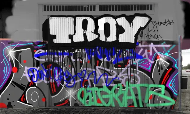 Graffiti artwork by TROY
