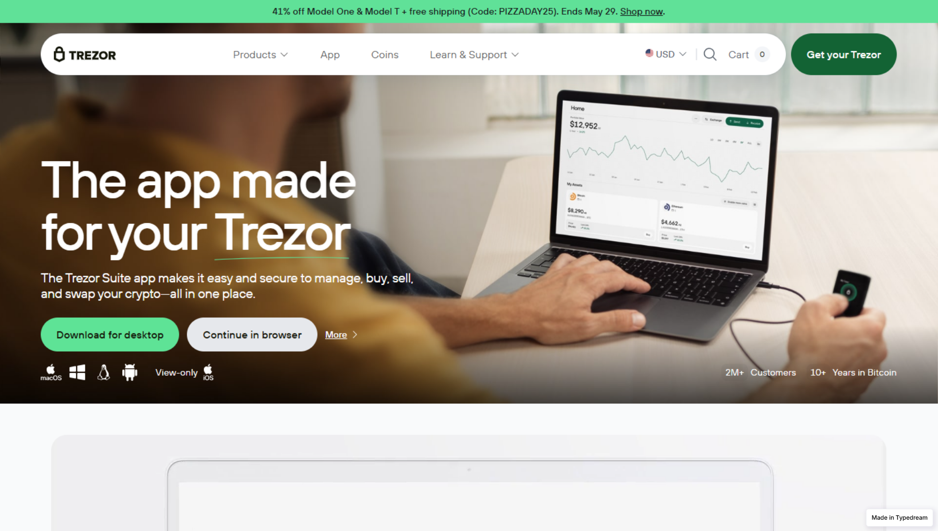 Capture enregistrée de help-suite-brazzers-home.typedream.app