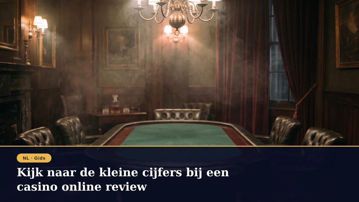 Kijk naar de kleine cijfers bij een casino online review