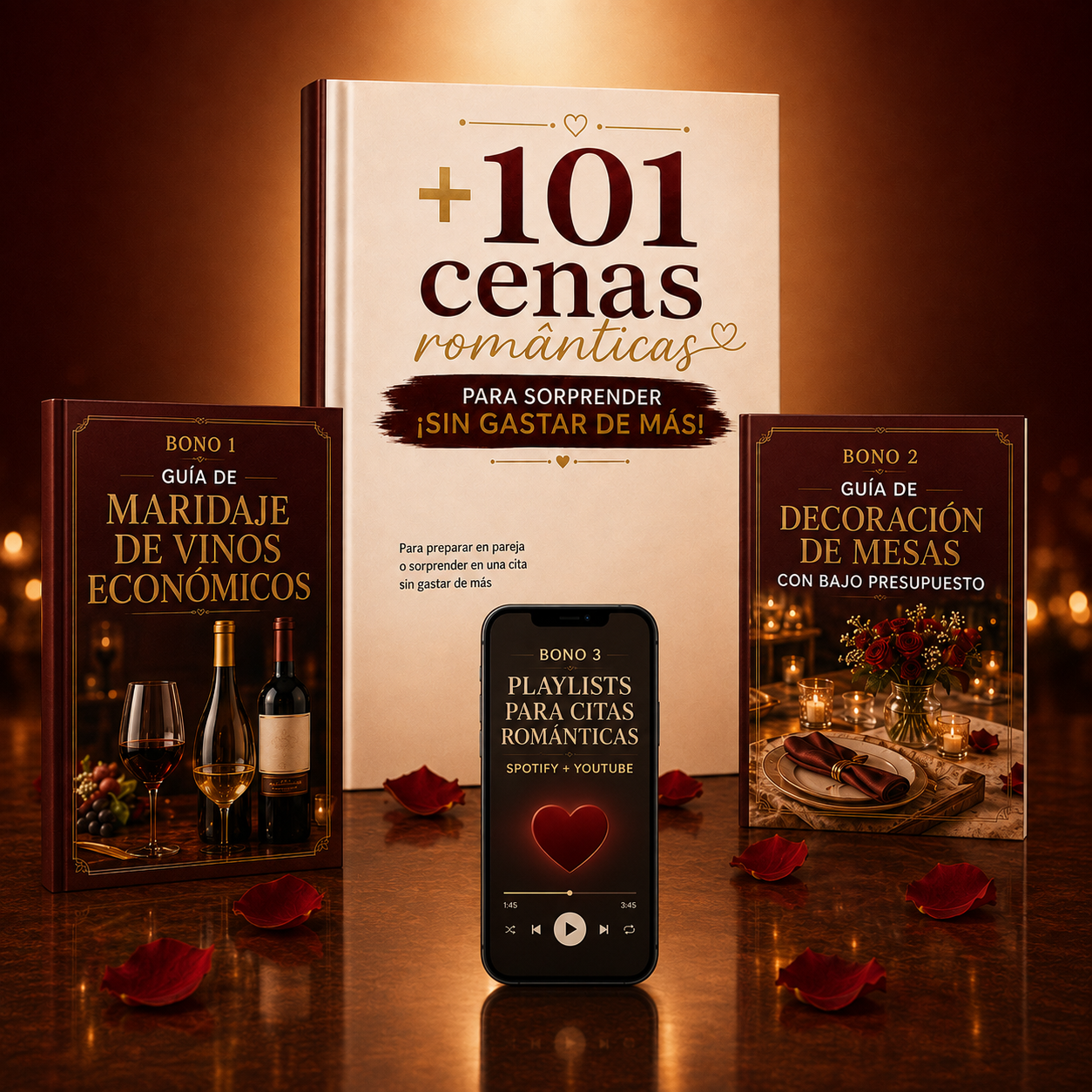 Recetario digital +101 Cenas Románticas