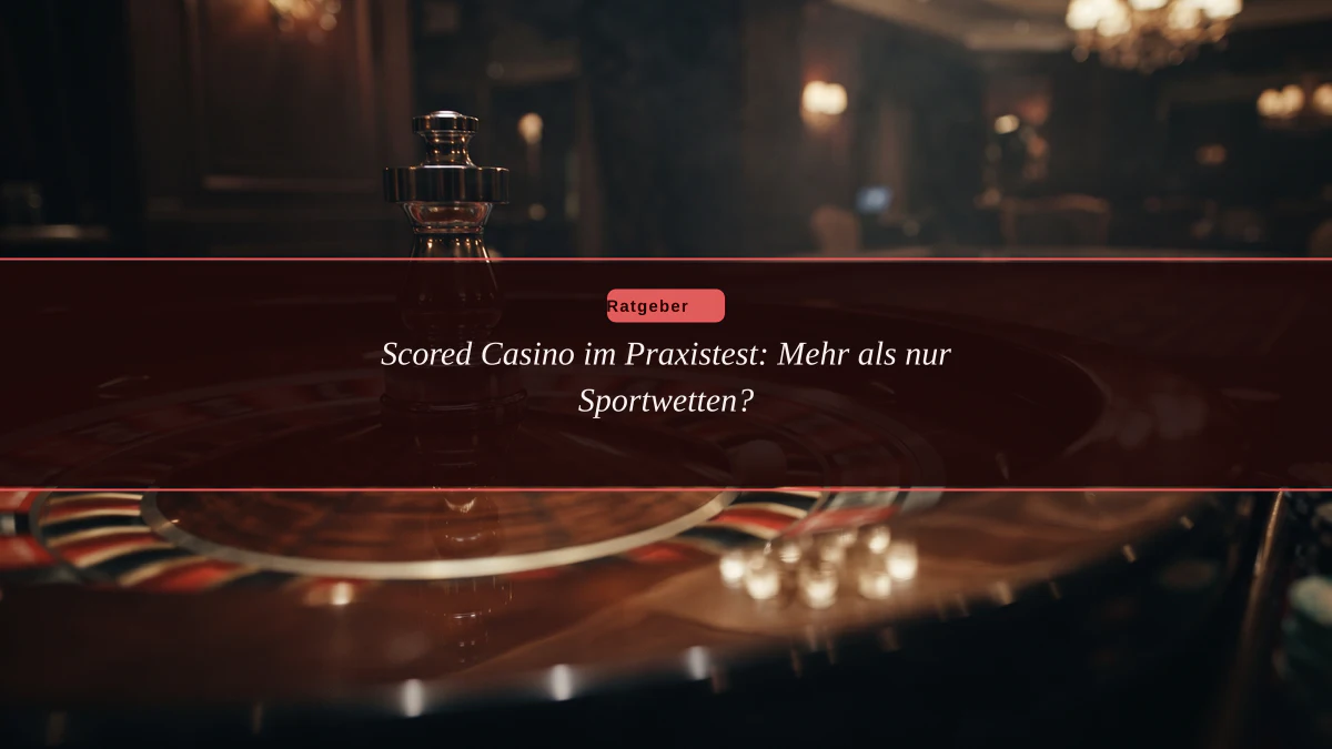 Scored Casino im Praxistest: Mehr als nur Sportwetten?