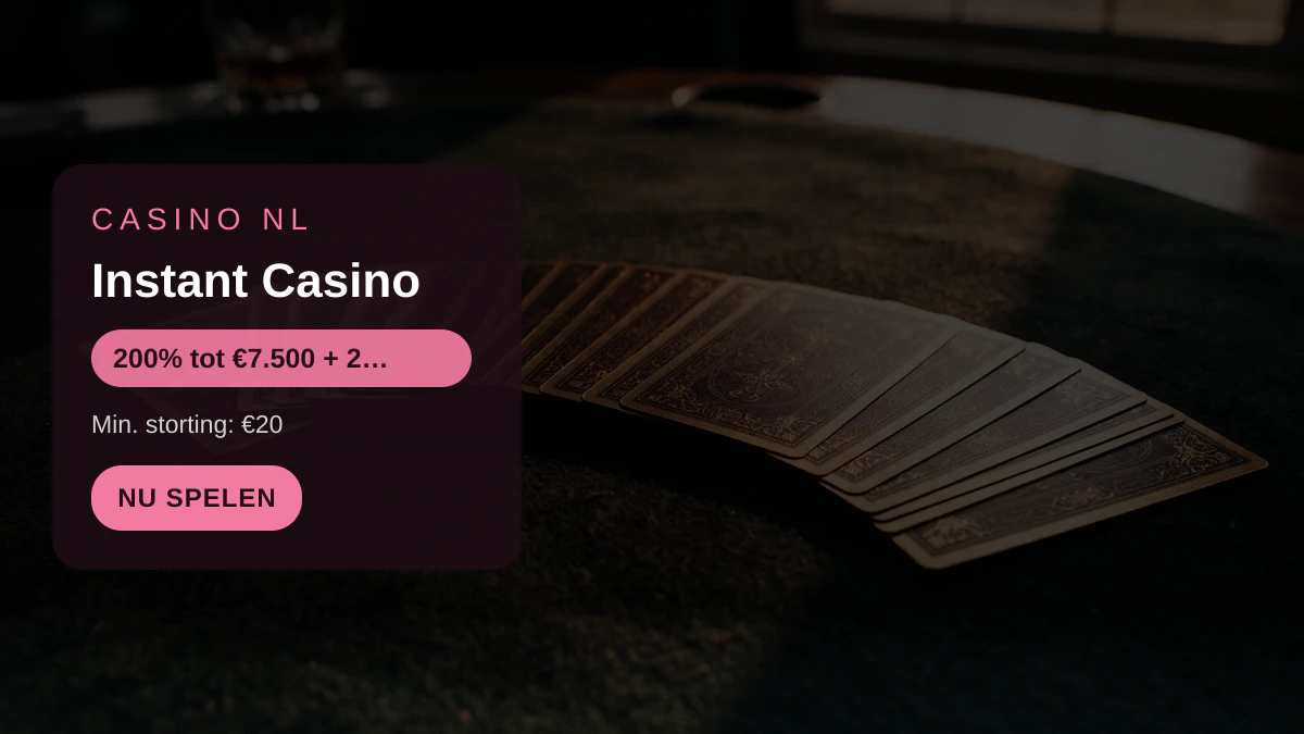 Instant Casino — welkomstbonus 200% tot €7.500 + 25 FS, betalingen: Visa, Mastercard, Sofort, Giropay, Pix