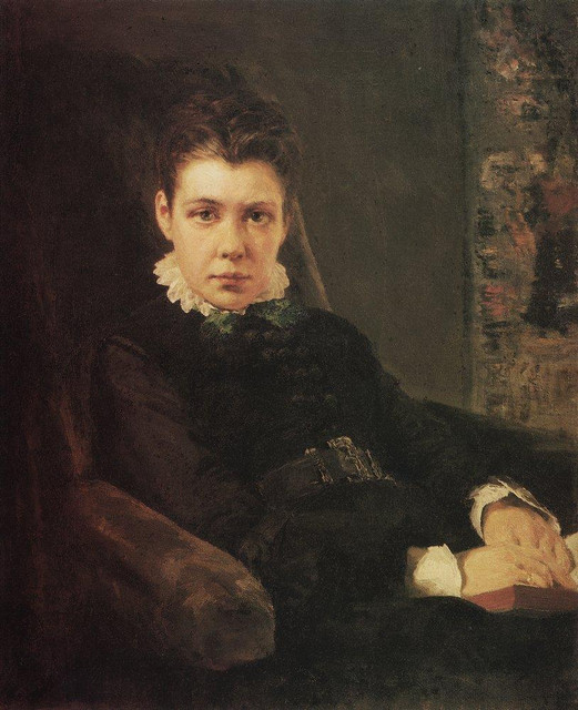Портрет В Д Хрущевой сестры художника 1874