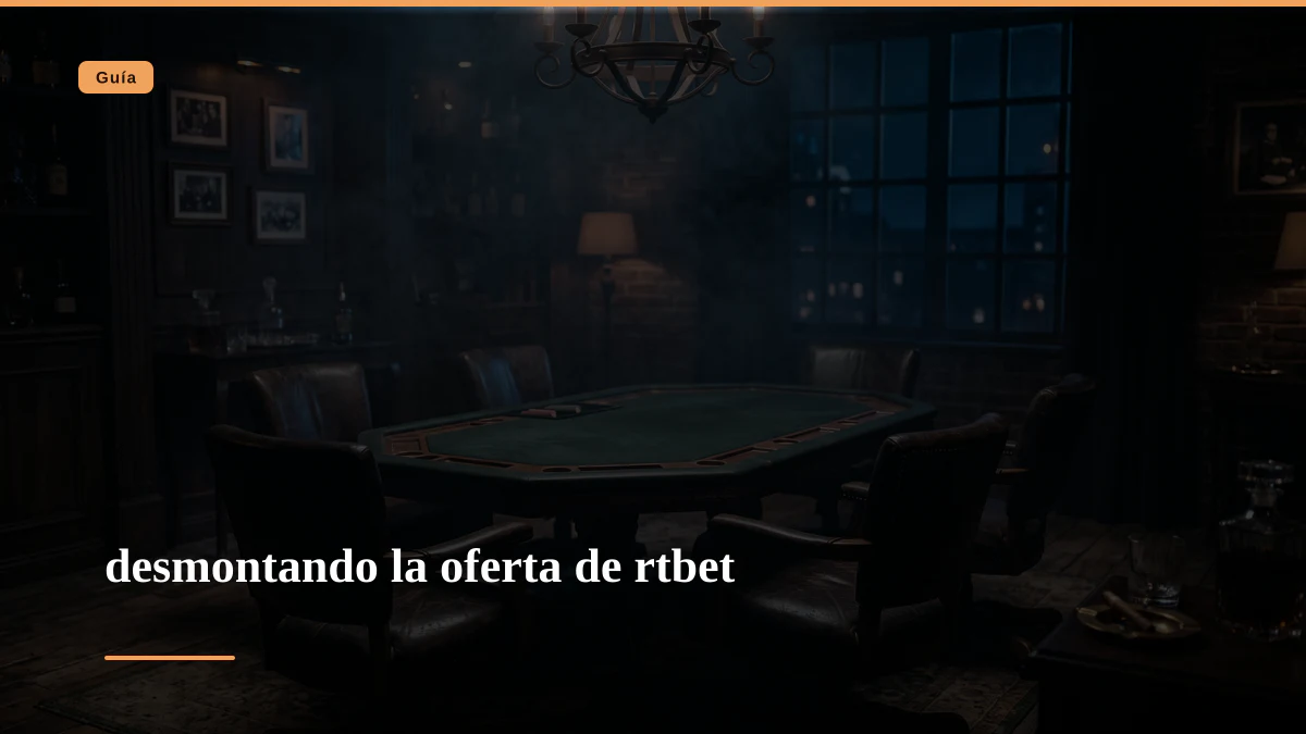 desmontando la oferta de rtbet